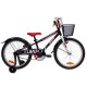 Dviratis 4KIDS Turbo speed 20" (plieninis, juoda/raudona)