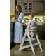 Medinė maitinimo kėdutė WOODY GREY 3 IN 1 