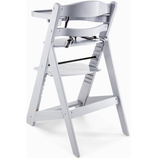 Medinė maitinimo kėdutė WOODY GREY 3 IN 1 