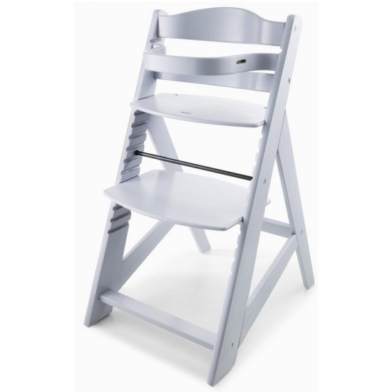 Medinė maitinimo kėdutė WOODY GREY 3 IN 1 