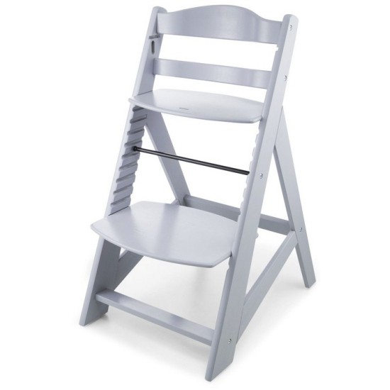 Medinė maitinimo kėdutė WOODY GREY 3 IN 1 