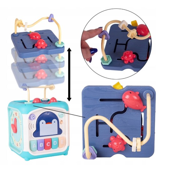 Mokomasis kubas labirintas 7in1 – Pingvinas