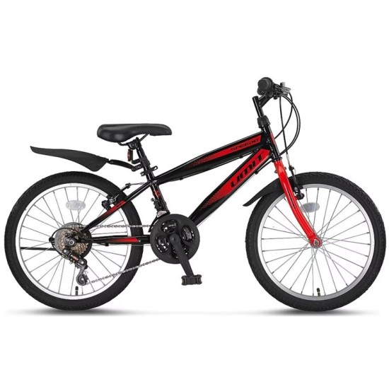 Dviratis UMIT Faster 20" 18G dydis 10,5" (27cm) (juoda-raudona)