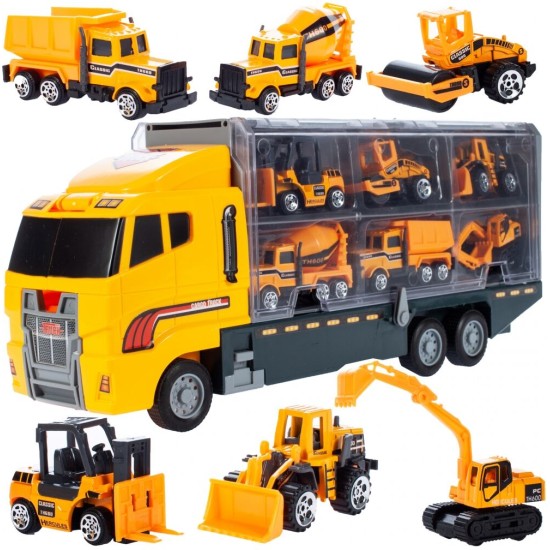 Autovežis „Statybinių mašinų transporteris“ su priedais