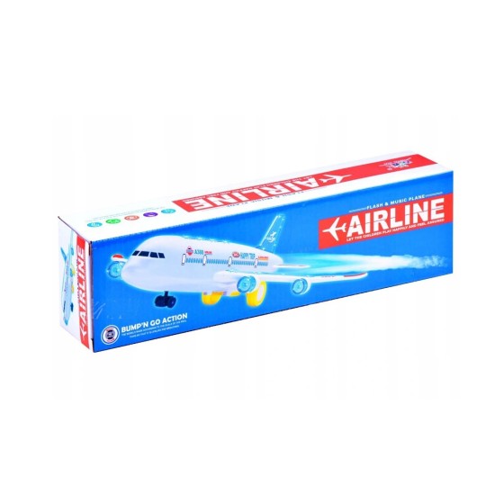 Lėktuvo Airbus A380 modelis su šviesa ir garsu