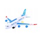Lėktuvo Airbus A380 modelis su šviesa ir garsu
