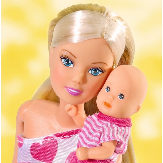 Lėlės Mama Su Kūdikiu Simba Doll Steffi