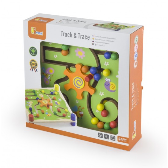 Viga Toys Medinis edukacinis žaidimas "Labirintai"