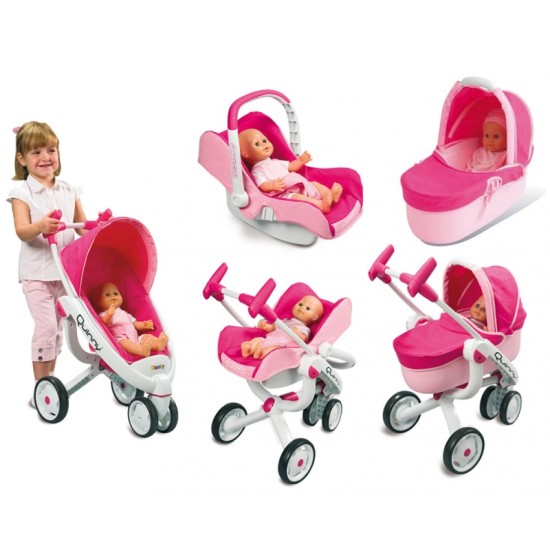 Lėlių vežimėlis su lopšiu Smoby Maxi - Cosi Quinny 5 in 1