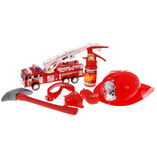 Vaikiškas ugniagesio rinkinys 7 dalys “FIRE BRIGADE”