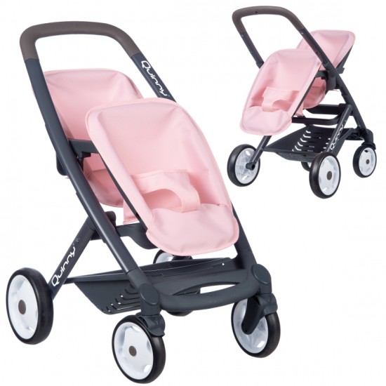 Lėlių vežimėlis SMOBY dvynukams | Maxi Cosi Quinny Rose