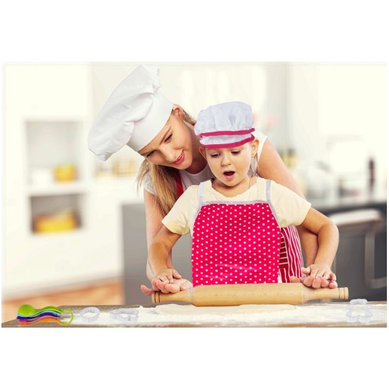 Konditerių rinkinys su prijuostę ir virtuvės šefo kepure Chef