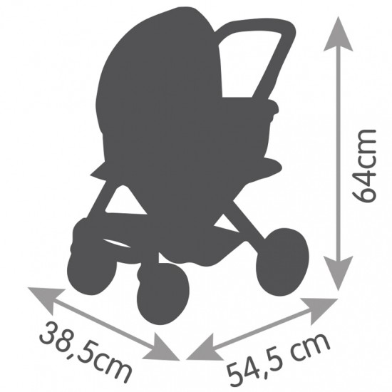Lėlių vežimėlis su lopšiu Smoby Maxi - Cosi Quinny 3 in 1 Mint