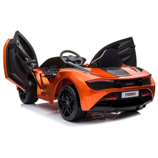 Vienvietis Elektromobilis vaikams "McLaren 720S", Lakuotas oranžinis