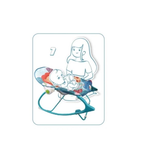 Vibro kėdutė IBaby 3 in 1 Liūtukas – gultukas kūdikiui