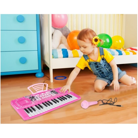 Pianinas sintezatorius su mikrofonu ir 37 klavišais - First Band