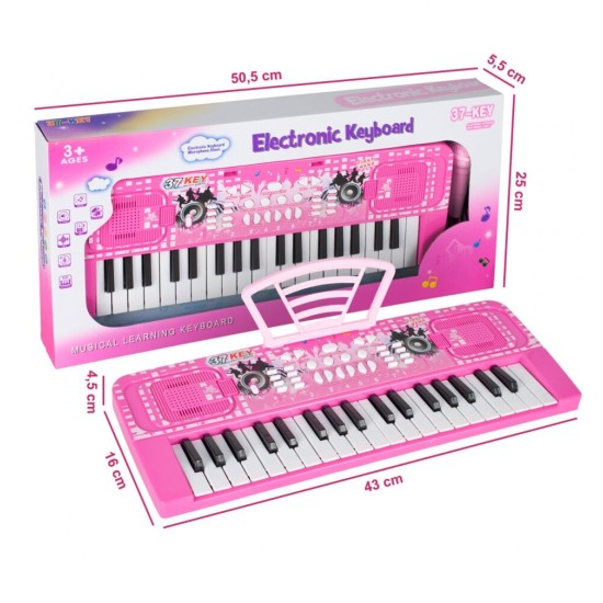 Pianinas sintezatorius su mikrofonu ir 37 klavišais - First Band