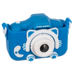 Skaitmeninis mėlynas fotoaparatas vaikams + 16GB atminties kortelė