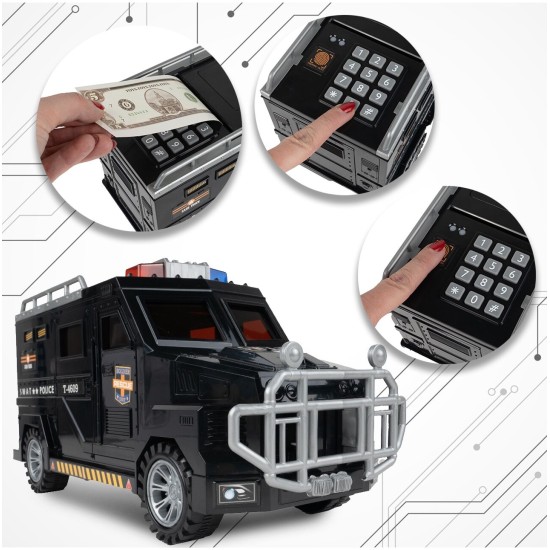 Policijos automobilis taupyklė "Money Safe"