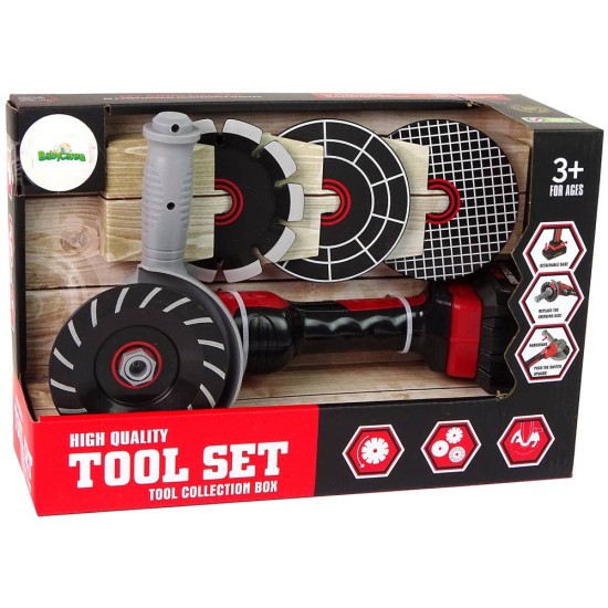 Vaikiškas kampinis šlifuoklis su priedais Tool Set