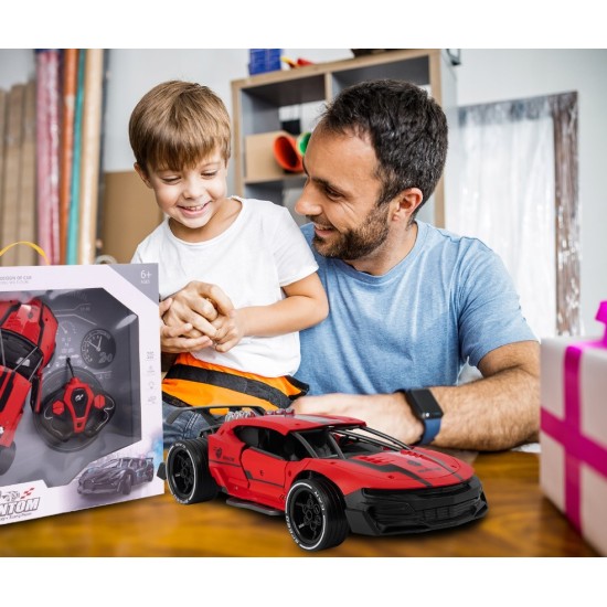 RC Drift automobilis su vandens garais ir LED apšvietimu