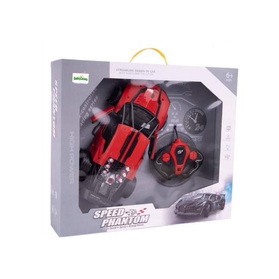 RC Drift automobilis su vandens garais ir LED apšvietimu