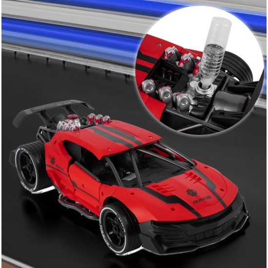 RC Drift automobilis su vandens garais ir LED apšvietimu