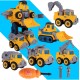 Robotas transformuojasi į statybinius automobilius 5 vnt.