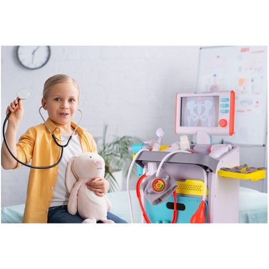 Gydytojos rinkinys su vežimėliu "Medical Desk"