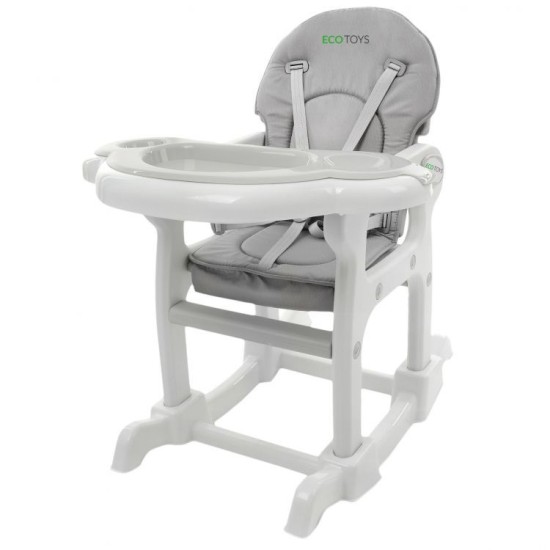 Maitinimo Kėdutė-Transformeris 3*1 ECO TOYS Pilka