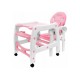 Maitinimo Kėdutė-Transformeris 3*1 ECO TOYS Rožinė