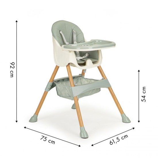 Maitinimo kėdutė Ecotoys Azure 2in1