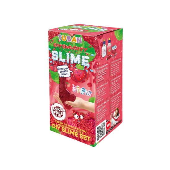 Rinkinys "Slime TUBAN " Braškinis