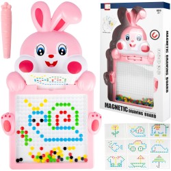 Montessori vaikų magnetinė lenta „Magpad“, Rabbit Rožinė