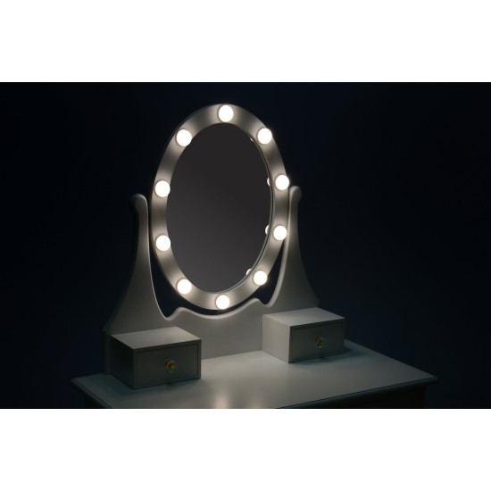 Medinis grožio salonas Princesei Funfit su taburete ir LED