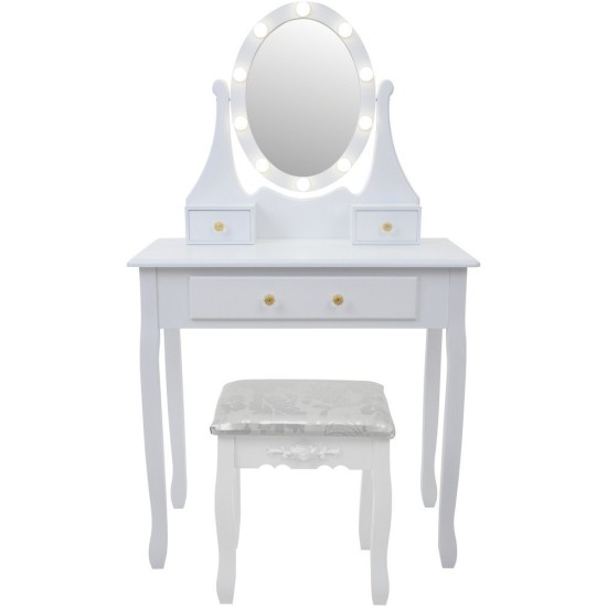Medinis grožio salonas Princesei Funfit su taburete ir LED