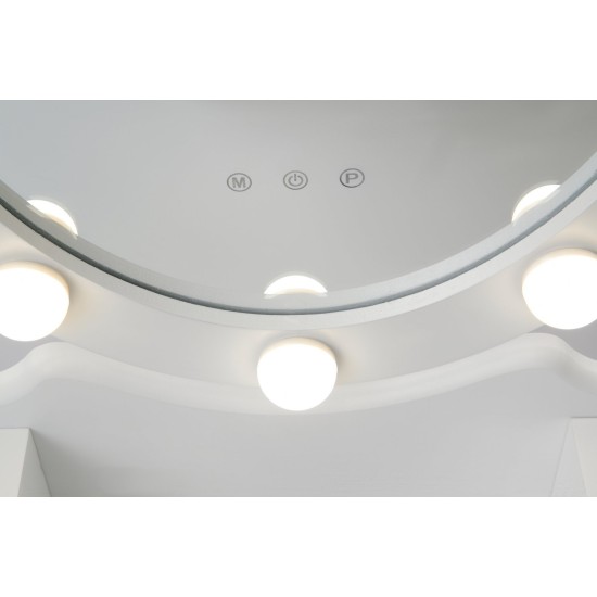 Medinis grožio salonas Princesei Funfit su taburete ir LED