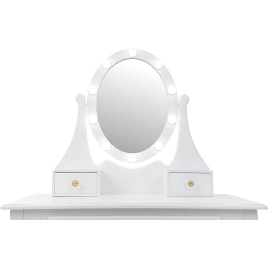 Medinis grožio salonas Princesei Funfit su taburete ir LED