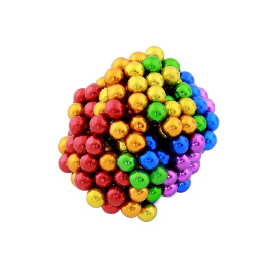Magnetiniai rutuliukai 216 vnt. 3mm. "Spalvoti"