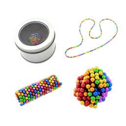 Magnetiniai rutuliukai 216 vnt. 3mm. "Spalvoti"