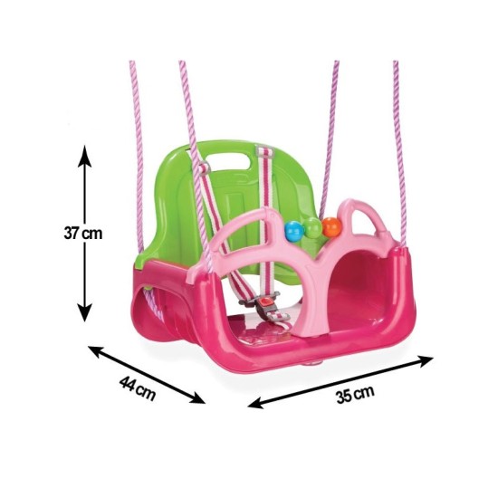 Vienvietės plastikinės sūpynės 3in1 “Woopie“ 