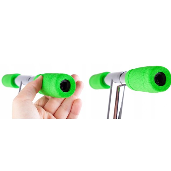 Paspirtukas scooter su led ratais Green