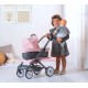 Lėlių vežimėlis su lopšiu Smoby Maxi - Cosi Quinny 3 in 1 Pink