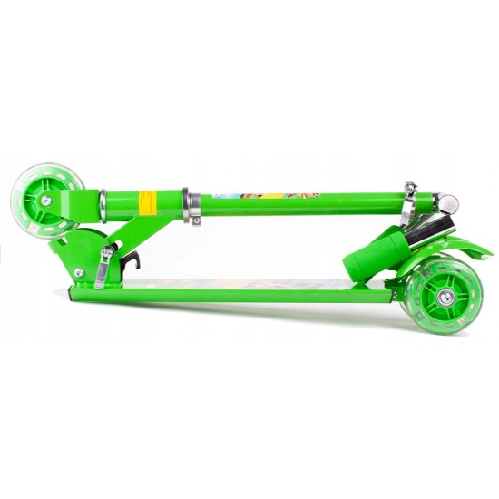Paspirtukas scooter su led ratais Green