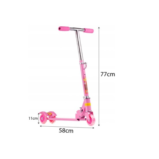 Paspirtukas scooter su led ratais Rose