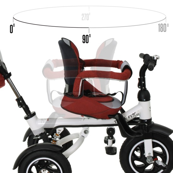 Triratis dviratis Trike Fix V3, Raudonas