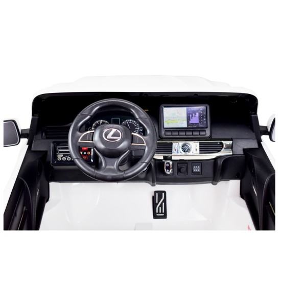 Dvivietis elektromobilis vaikams Lexus DK LX570 4x4 juodas