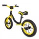 Balansinis dviratukas NICEkids su stabdžiais ir pripučiamais ratais geltonas
