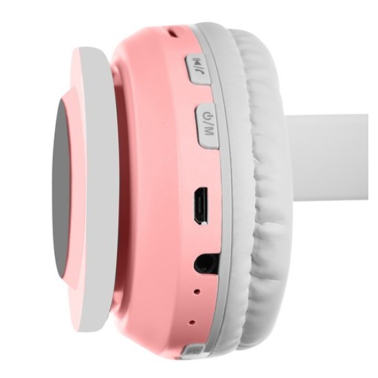 Belaidės „Bluetooth“ ausinės su LED ausimis Rose