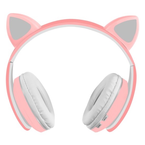 Belaidės „Bluetooth“ ausinės su LED ausimis Rose